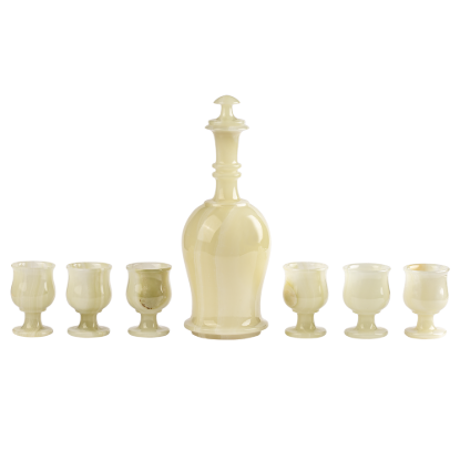 Picture of Velvet Bottle Set – Crafted Elegance in Natural Marble