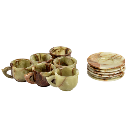 Picture of Onyx Tea Set – Authentic Natural Stone for Elegant Serving