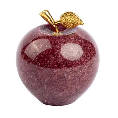 Picture of Dark Red Stone Apple – Minimal Elegance in a Sculpted Form