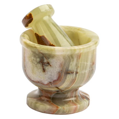 Picture of Marble Mortar – A Hand-Carved Piece of Natural Art from Iranian Onyx Marble