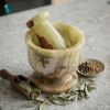 Picture of Marble Mortar – A Hand-Carved Piece of Natural Art from Iranian Onyx Marble