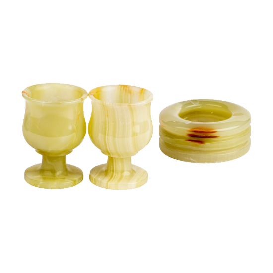 Picture of Natural Onyx Smoking Set – A Sophisticated Fusion of Luxury and Artisan Craftsmanship