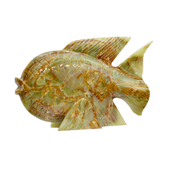 Picture of Royal Onyx Fish Sculpture – A Symbol of Flowing Elegance and Artistic Craftsmanship