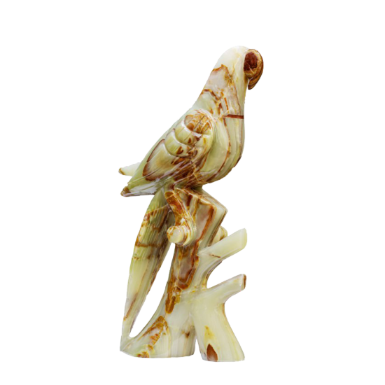Picture of Royal Marble Parrot Statue – A Symbol of Elegance and Artistic Nature