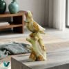 Picture of Royal Marble Parrot Sculpture – A Harmony of Nature and Artistic Elegance