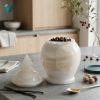 Picture of Royal White Onyx Decorative Jar – A Symbol of Pure Elegance and Luxurious Craftsmanship