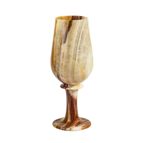 Picture of Royal Marble Stone Goblet – A Harmony of Natural Elegance and Timeless Craftsmanship