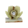 Picture of Royal Marble Stone Decorative Clock – Elegant Handcrafted Leaf Sculpture Design