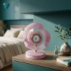 Picture of Royal Pink Marble Stone Table Clock – Contemporary Luxury Inspired by Natural Geometry