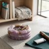 Picture of Luxury Purple Onyx Stone Ashtray – Royal Violet Tones with Earthy Veins
