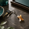 Picture of Royal Marble Stone Letter X Keychain – Modern Personalized Elegance in Natural Stone