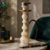 Picture of Royal White Marble Stone Hookah Base – Pure Elegance Inspired by Traditional Craftsmanship