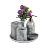 Picture of Royal Gray Marble Bathroom Accessories Set – Modern Luxury Inspired by Natural Stone Art