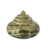 Picture of Royal Green Onyx Stone Decorative Container – Handcrafted Luxury Marble Art with Removable Lid