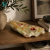 Picture of Natural Onyx Stone Candle Holder – Handcrafted Raw-Edge Dual Tea Light Tray