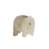 Picture of White Onyx Stone Elephant Candle Holder – Handcrafted Sculptural Tea Light Figurine