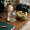 Picture of Green Onyx Stone Coaster Set with Holder – Handcrafted Luxury Table Accessory