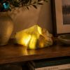 Picture of Natural Green Onyx Stone Night Light – Handcrafted Raw Edge Glowing Lamp