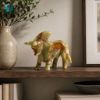 Picture of Handcrafted Green Onyx Stone Bull Figurine – Luxury Natural Marble Animal Sculpture