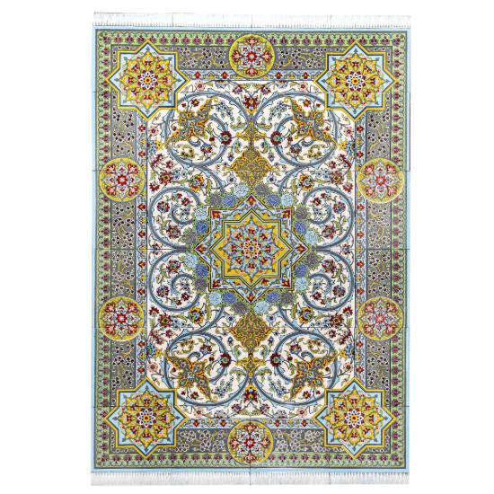 Picture of Persian Carpet Design Ceramic Tile Panel – Handcrafted Luxury Architectural Flooring & Wall Art