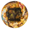 Picture of Persian Miniature Hand-Painted Backgammon Table – Luxury Art Furniture with Mythological Nature Scene