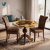 Picture of Persian Miniature Hand-Painted Backgammon Table – Luxury Art Furniture with Mythological Nature Scene