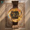 Picture of Persian Miniature Hand-Painted Backgammon Table – Luxury Art Furniture with Mythological Nature Scene