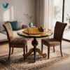 Picture of Persian Miniature Hand-Painted Chess Table – Luxury Art Furniture with Mythological Nature Scene