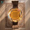 Picture of Persian Miniature Hand-Painted Chess Table – Luxury Art Furniture with Mythological Nature Scene