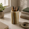 Picture of Marble Cylinder Set – Minimalist Elegance in Hand-Carved Natural Stone