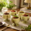 Picture of Marble Dessert Bowl Set – Natural Elegance for Luxury Serving