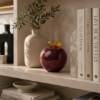 Picture of Dark Red Stone Apple – Minimal Elegance in a Sculpted Form