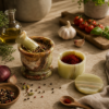 Picture of Marble Mortar & Saffron Jar – A Fusion of Craftsmanship, Functionality & Natural Elegance